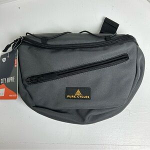 Pure Cycles City Hippie NWT 8x6x3 hip bag cycling bag gray
